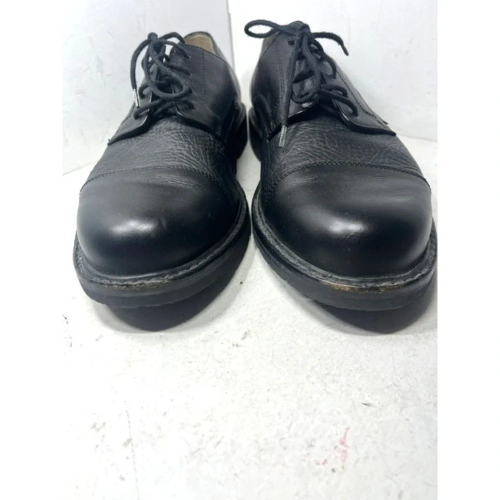 Mephisto Melchior Oxford Shoes Black Pebble Grain Leather Derby Mens 11.5